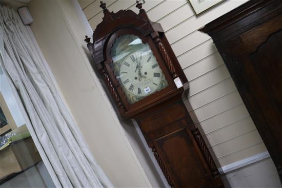 A Welsh Victorian mahogany eight-day longcase clock, John Thomas, Carmarthen W.50cm